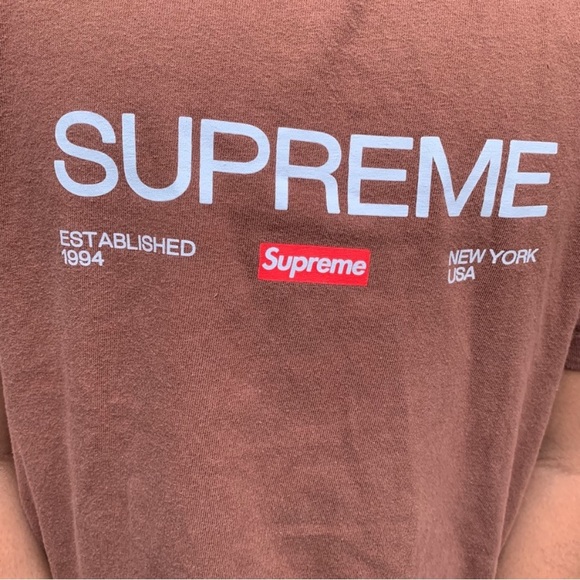 Supreme tee shirt short sleeve brown - Picture 6 of 9